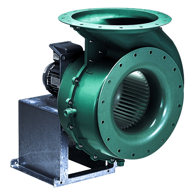 industrial green polypropylene fan